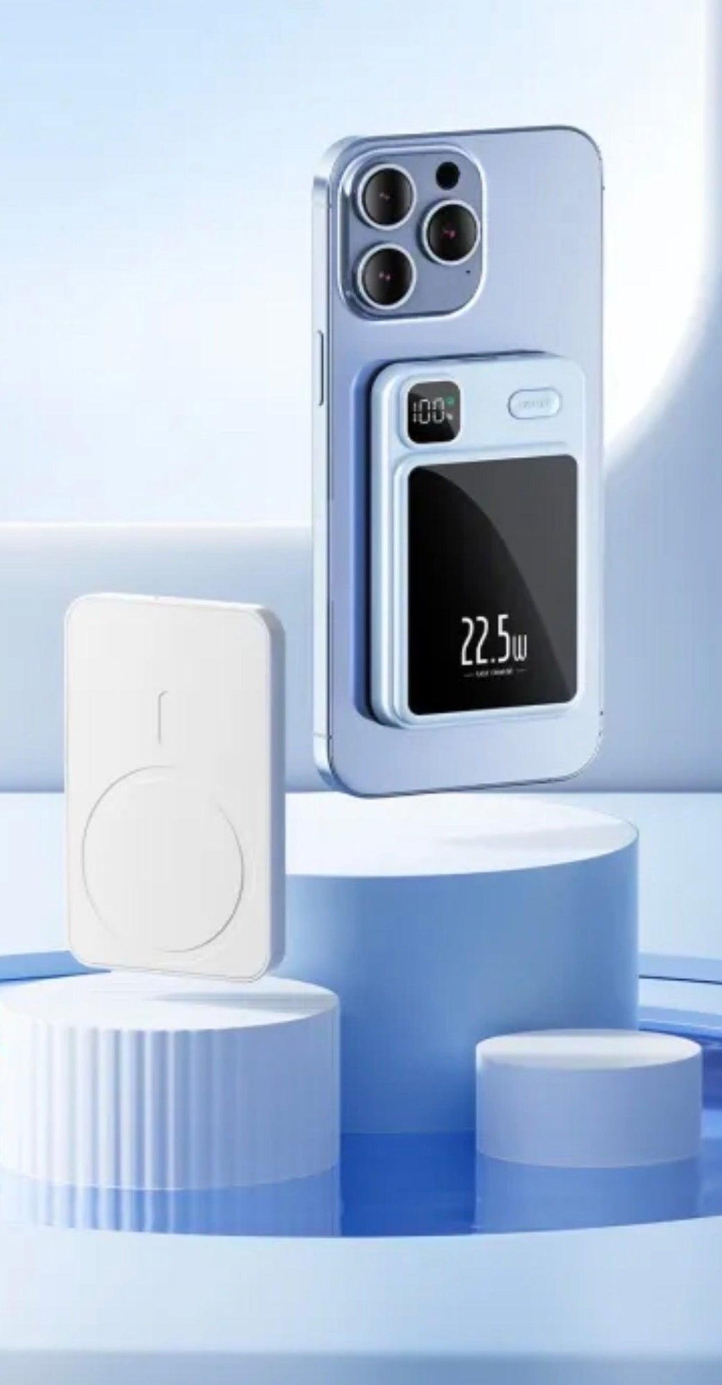 Gadgetryo PowerSnap - Magnetic Wireless Power Bank (22.5W Fast Charge)