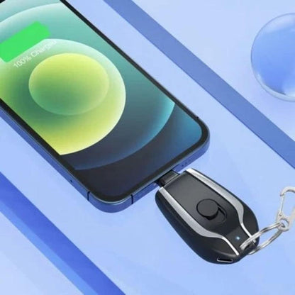 Portable Phone Charging Key - Keychain Emergency Charger